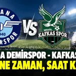 İnegöl Kafkasspor Adana Deplasmanına Hazırlanıyor: İşte Maçın Detayları