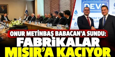 DEVA Partili Metinbaş'tan İnegöl Sanayisi İçin Kritik Uyarı: Üretim Mısır'a Kayıyor