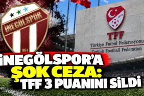 İnegölspor'a TFF'den Puan Silme Cezası