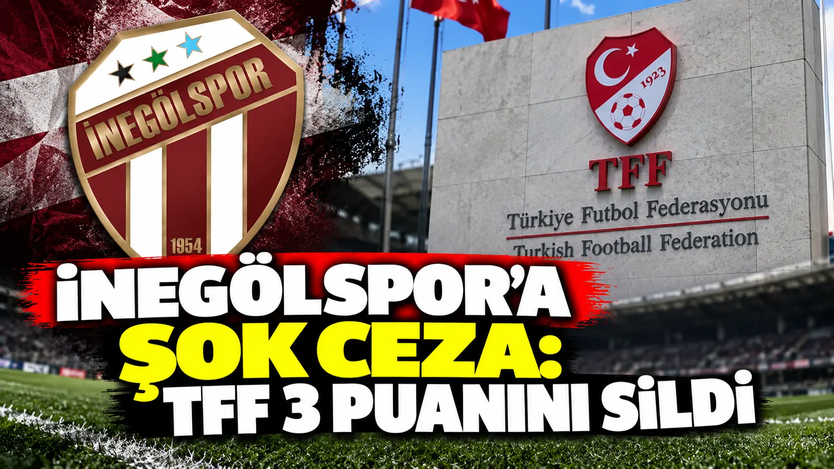 İnegölspor'a TFF'den Puan Silme Cezası