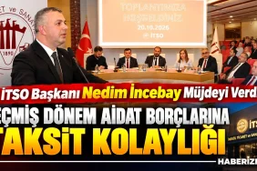 İTSO'dan Üyelerine Aidat Ödemelerinde Taksit Kolaylığı
