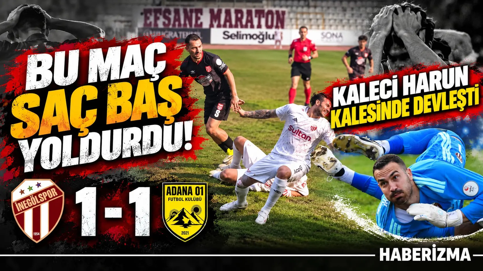 İnegölspor evinde bir puana razı oldu: 1-1