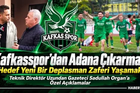 Kafkasspor Adana Deplasmanında Serisini Sürdürmek İstiyor